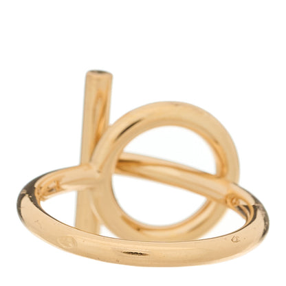 Hermes 18K Rose Gold Diamond PM Echappee Ring 51 5.75 3 of 6