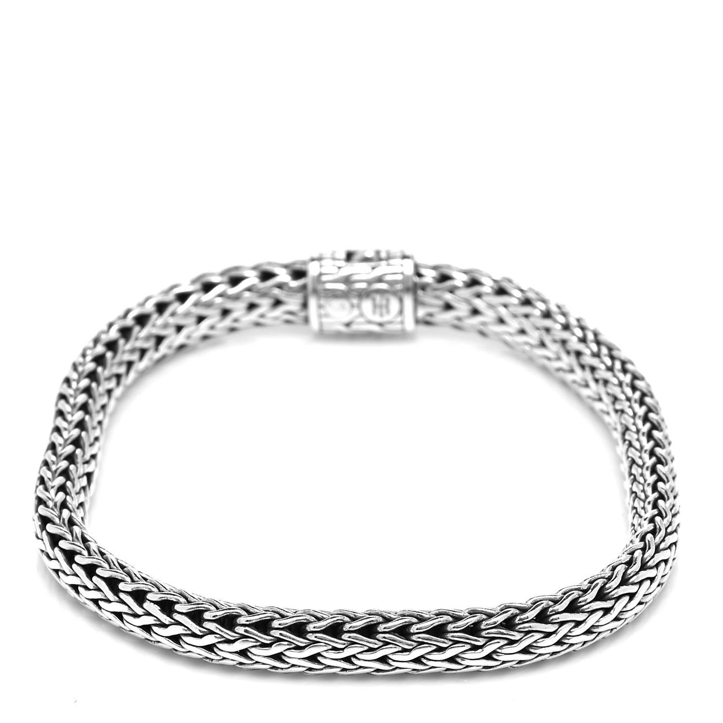Sterling Silver Diamond 6.5mm Classic Chain Bracelet