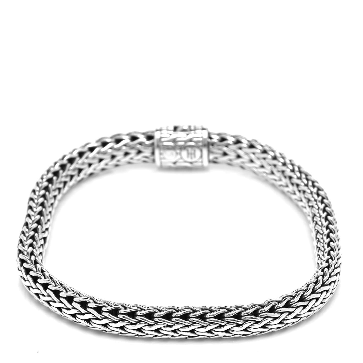 John Hardy Sterling Silver Diamond 6.5mm Classic Chain Bracelet 3 of 6