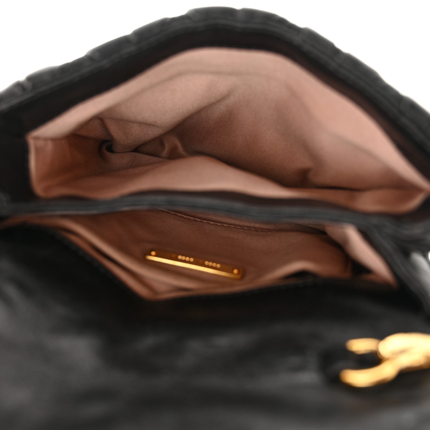 Miu Miu Nappa Matelasse Chain Crossbody Black 5 of 12