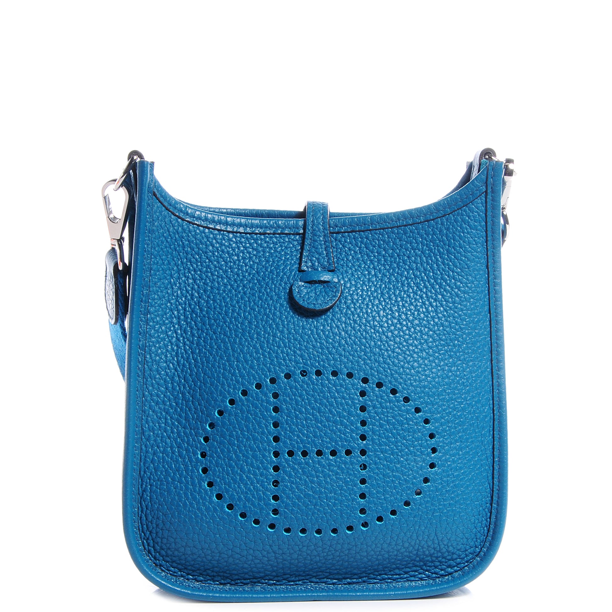 Hermes Taurillon Clemence Evelyne TPM Bleu Izmir Malachite 1 of 8