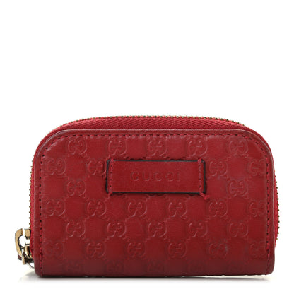 Gucci Microguccissima Zip Around Card Case Red 1 of 11