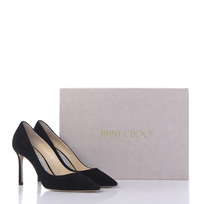 Jimmy Choo Suede Romy 85 Pumps 36 Black 10 of 10