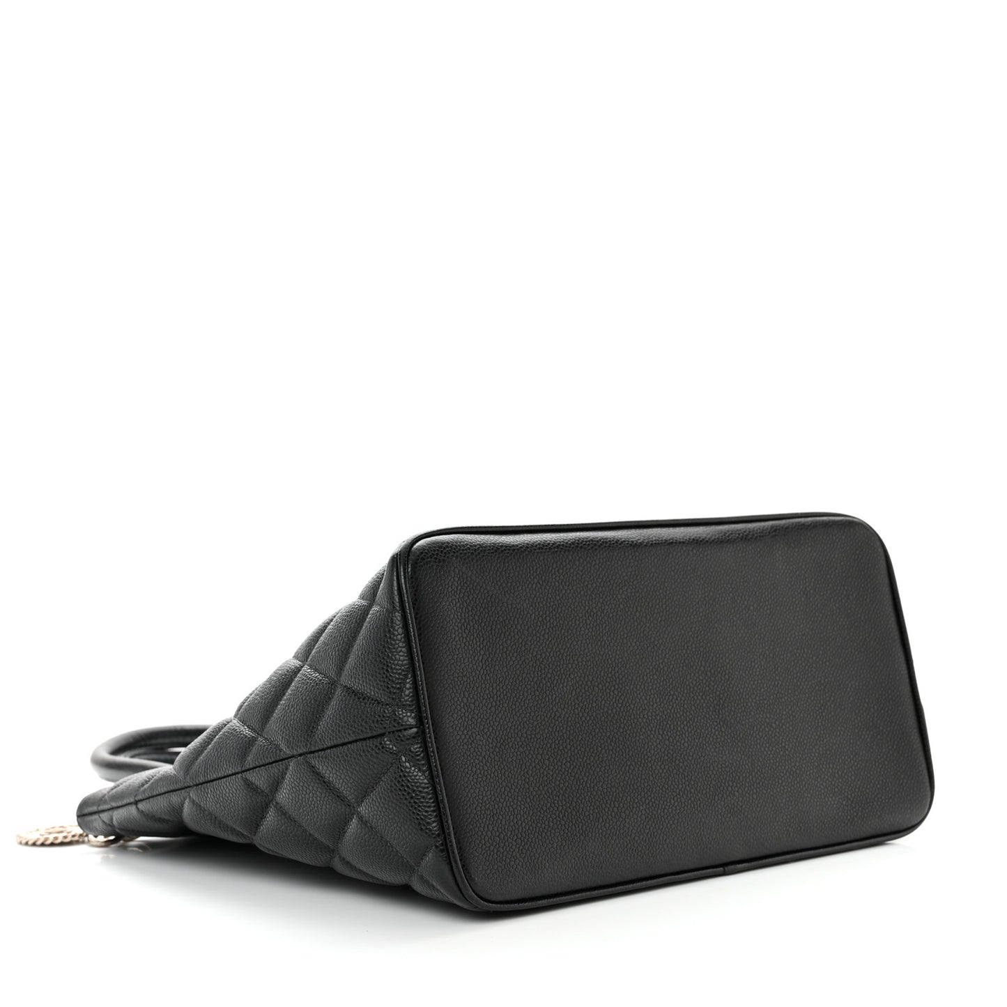 Caviar Quilted Medallion Tote Black