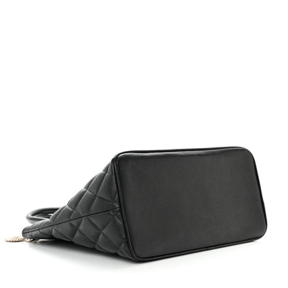 Chanel Caviar Quilted Medallion Tote Black 4 of 10
