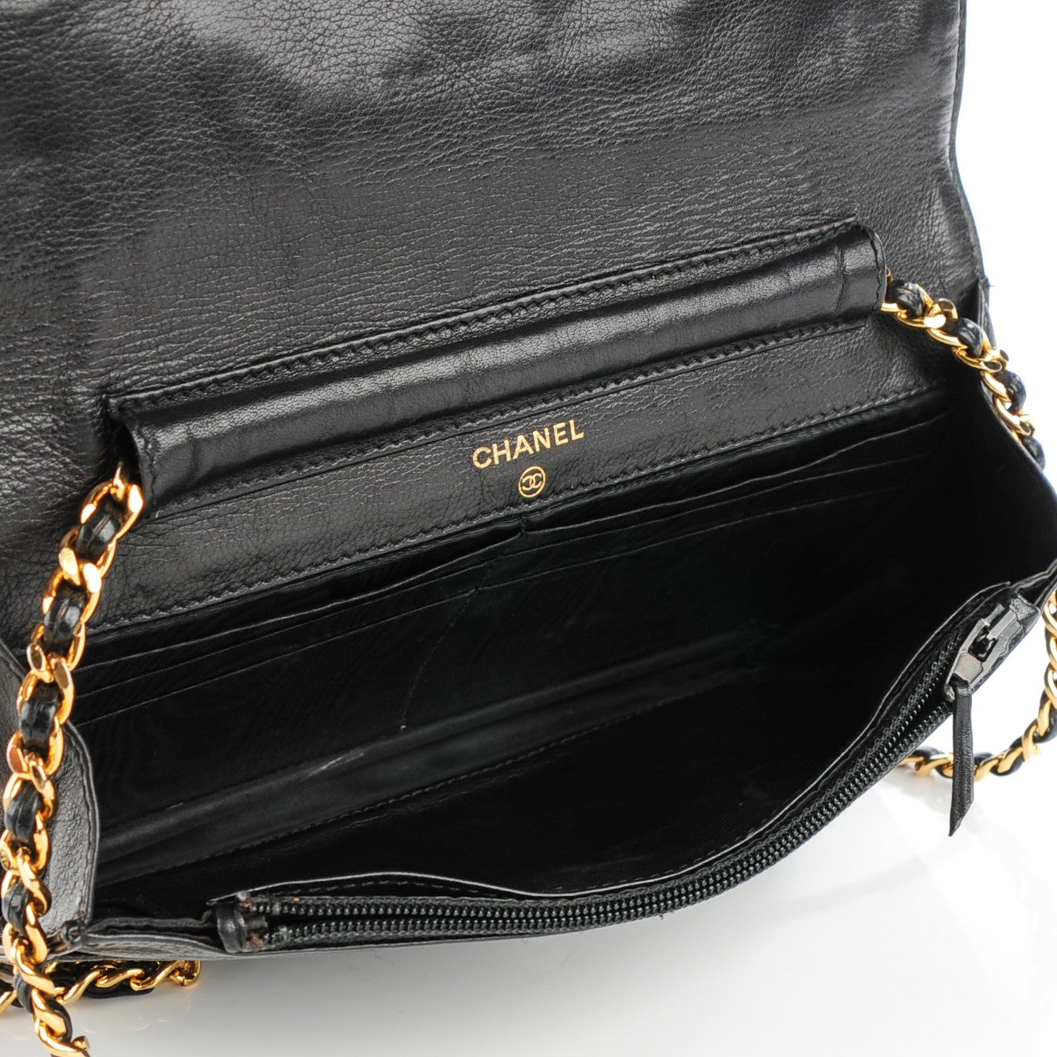 Chanel Caviar Timeless CC Wallet On Chain WOC Black 7 of 8
