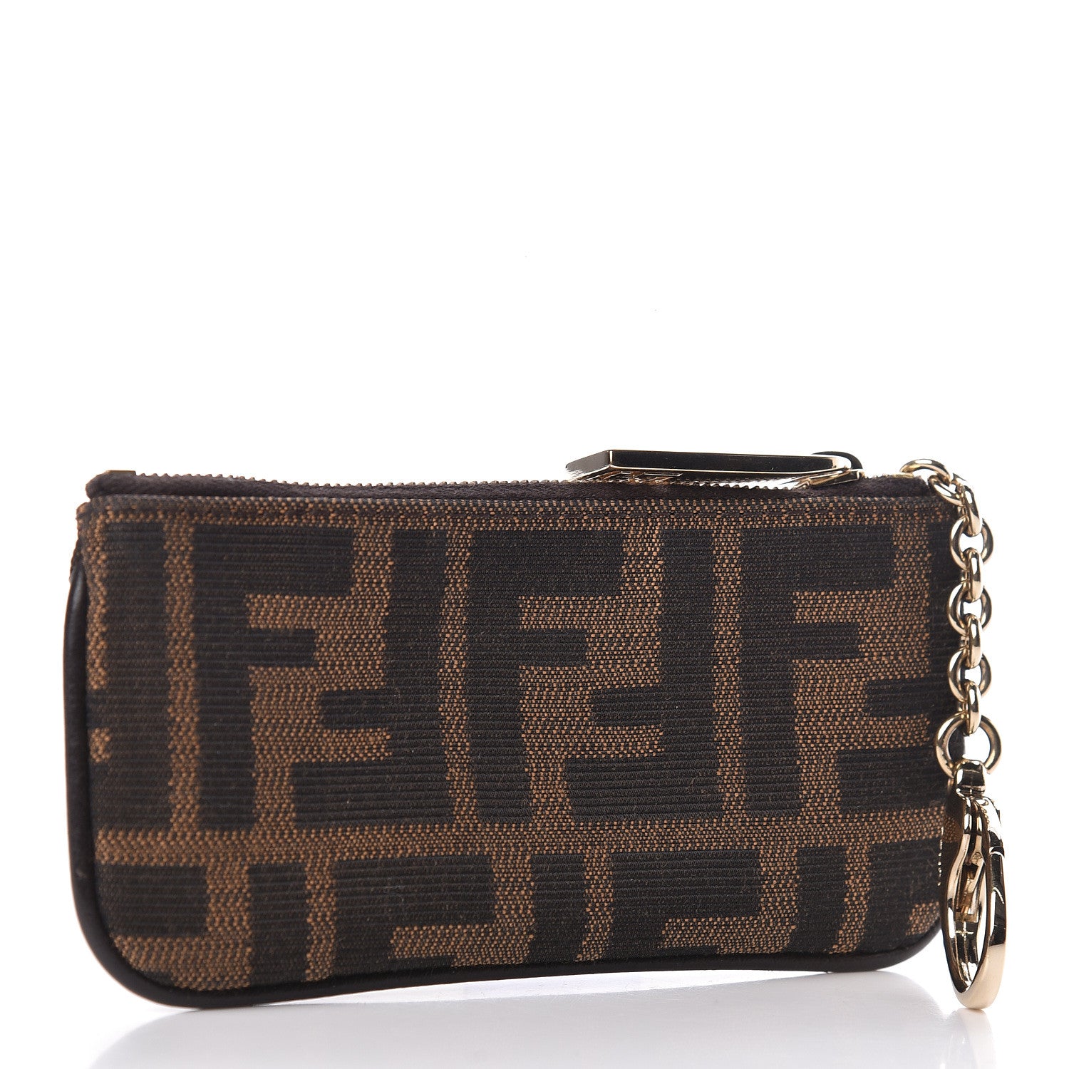 Fendi Zucca Coin Pouch Key Case Tobacco 3 of 7