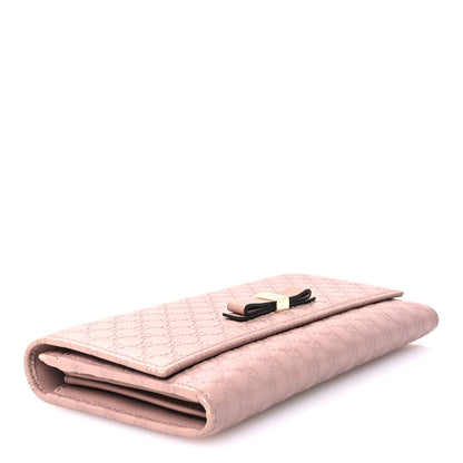 Gucci Microguccissima Bow Continental Wallet Soft Pink 4 of 8