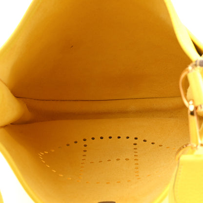 Hermes Taurillon Clemence Evelyne III PM Lime 5 of 12