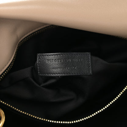 Saint Laurent Lambskin Matelasse Monogram Medium Niki Chain Satchel Dark Beige 7 of 12