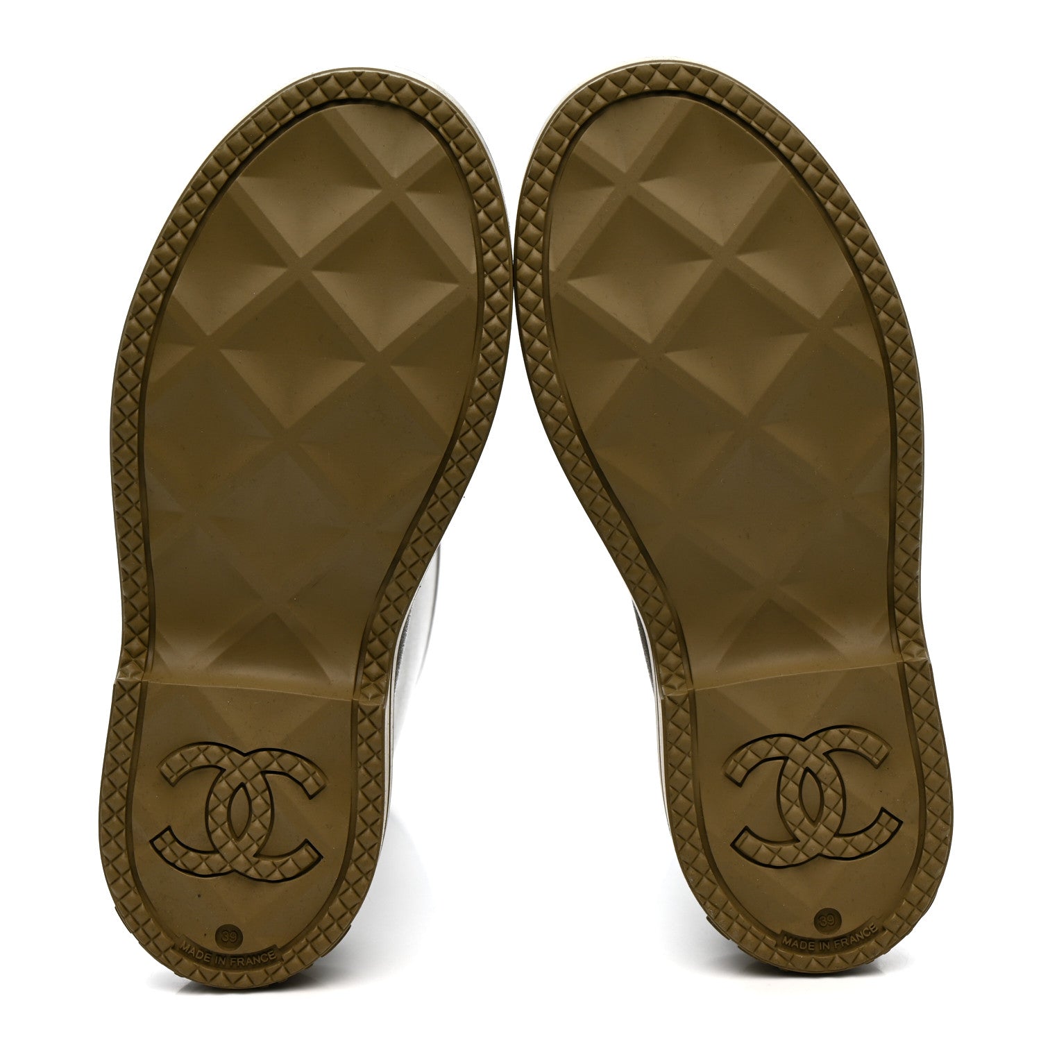 Chanel Caoutchouk CC High Boots 39 Dark Beige 5 of 9