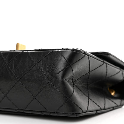 Chanel Aged Calfskin Quilted 2.55 Reissue Mini Flap Black 10 of 11