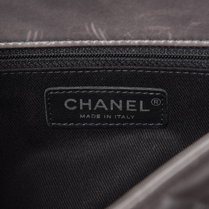 Chanel Glazed Calfskin Quilted Small CC Delivery Tote Grey 6 of 12
