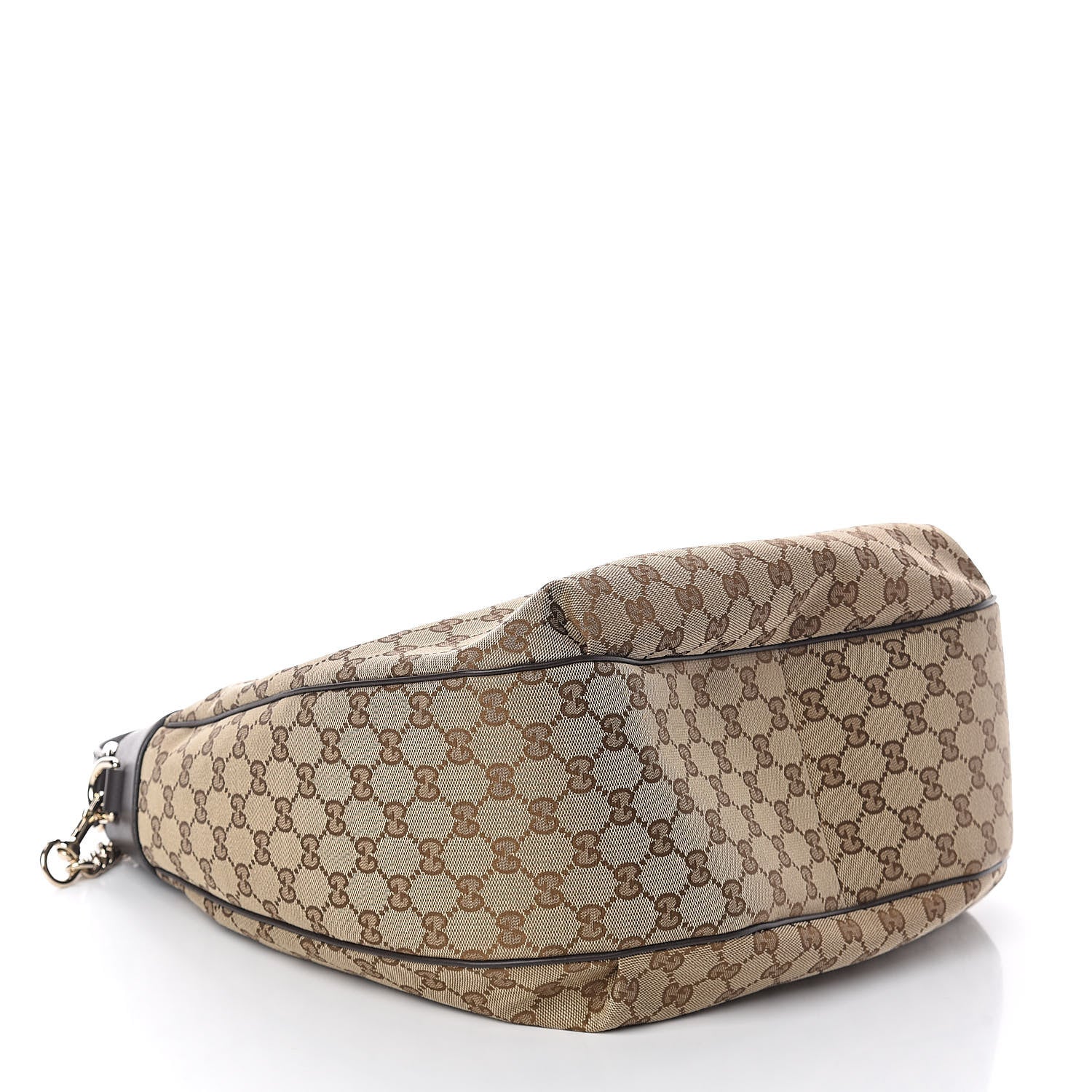 Gucci Monogram Margaux Calfskin Medium Emily Hobo Beige Ebony Cocoa 4 of 9