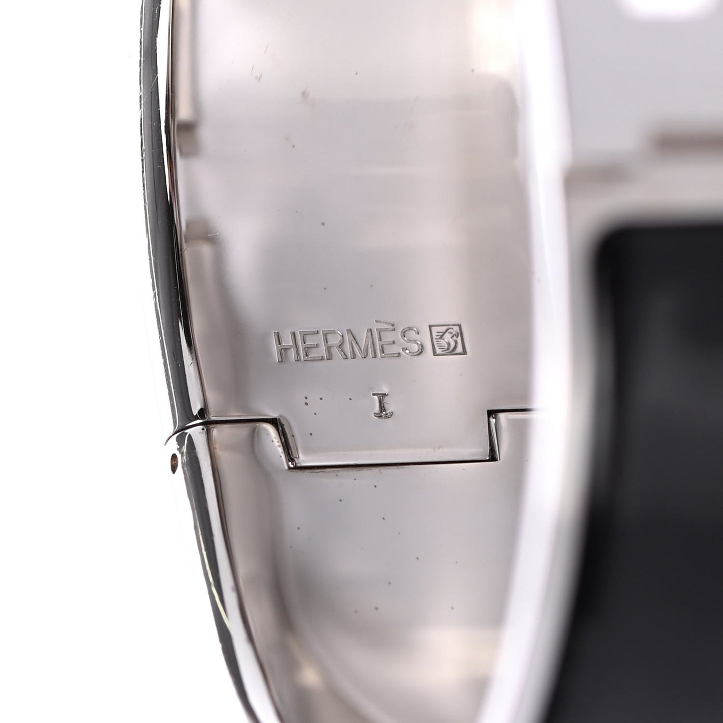 Enamel Wide Clic Clac H Bracelet GM Black
