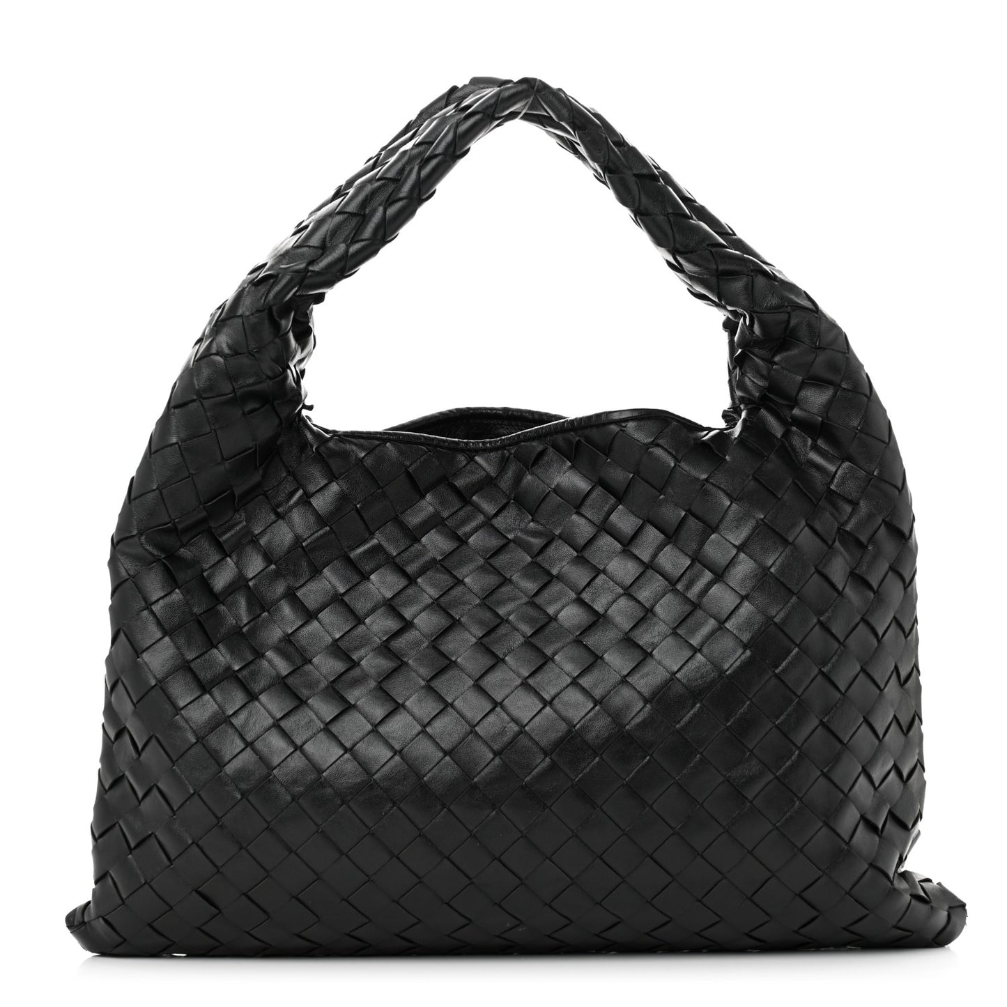 Calfskin Intrecciato Small Hop Black