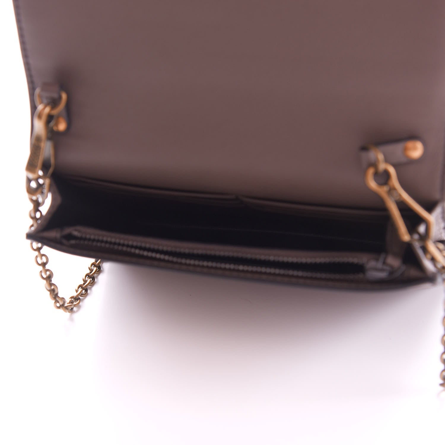 Bottega Veneta Nappa Intrecciato Brio Chain Wallet Steel 4 of 8
