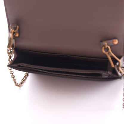 Bottega Veneta Nappa Intrecciato Brio Chain Wallet Steel 4 of 8