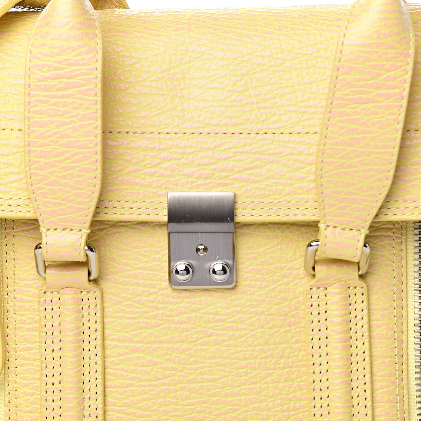 3.1 Textured Calfskin Medium Pashli Satchel Pollen Buff