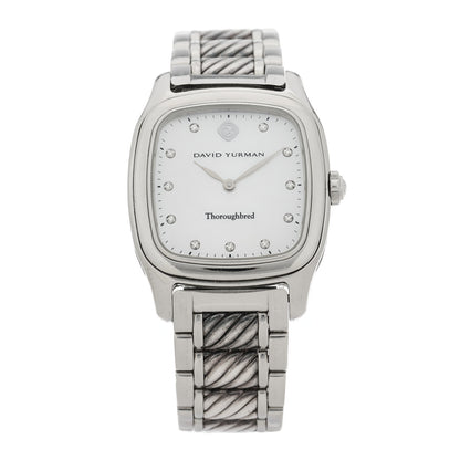 David Yurman DAVID YURMAN Stainless Steel Diamond Mother of Pearl 25mm Thoroughbred Quartz Watch 1 of 4