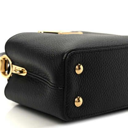Louis Vuitton Taurillon Embellished Flower Handle Capucines Mini Black 8 of 9