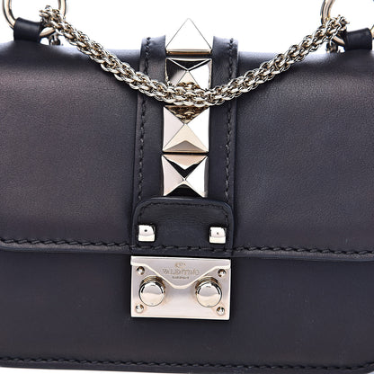 Valentino Garavani Vitello Mini Glam Lock Rockstud Flap Black 11 of 12