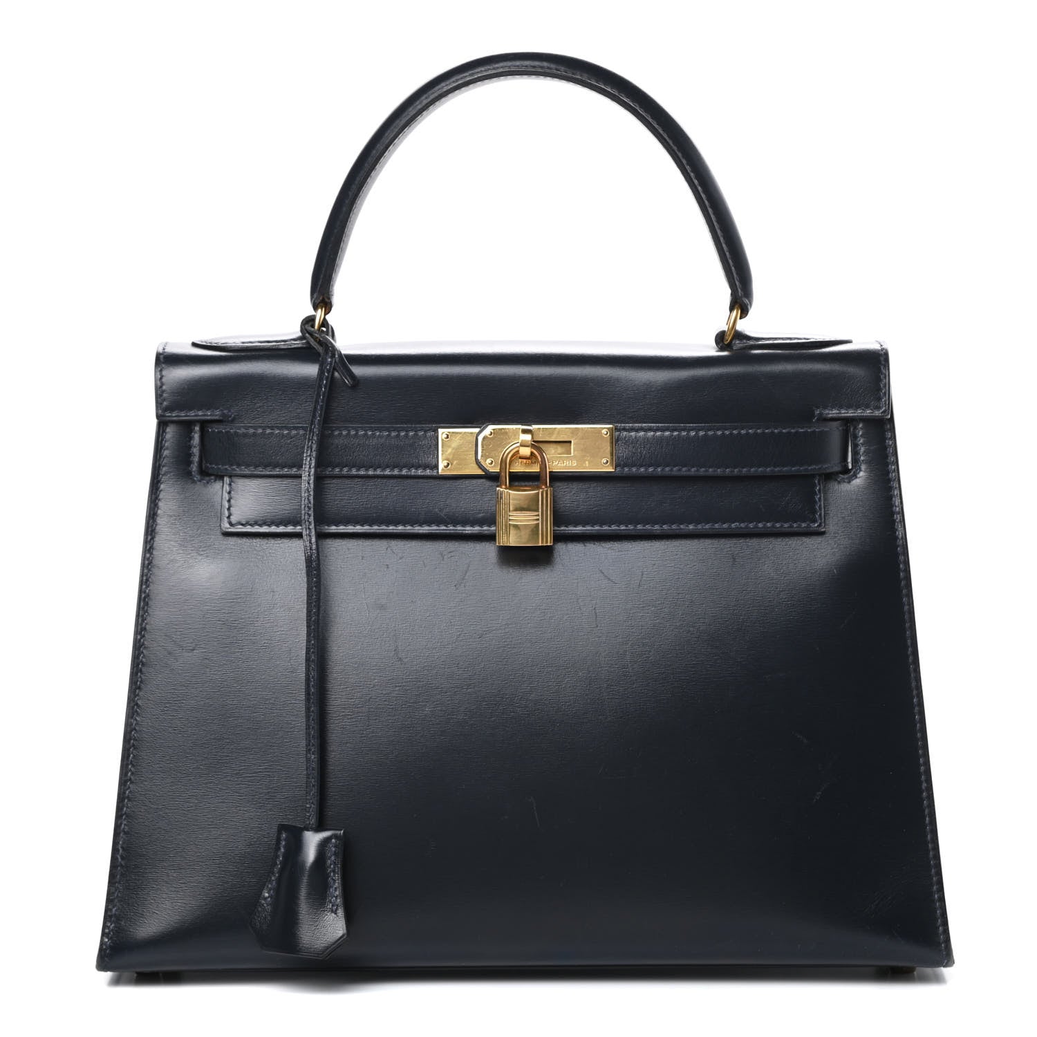 Hermes Box Kelly Sellier 28 Bleu Marine 1 of 19
