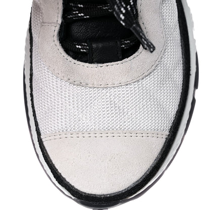 Chanel Mesh Suede Calfskin Quilted Sneakers 38 White Ivory 10 of 12