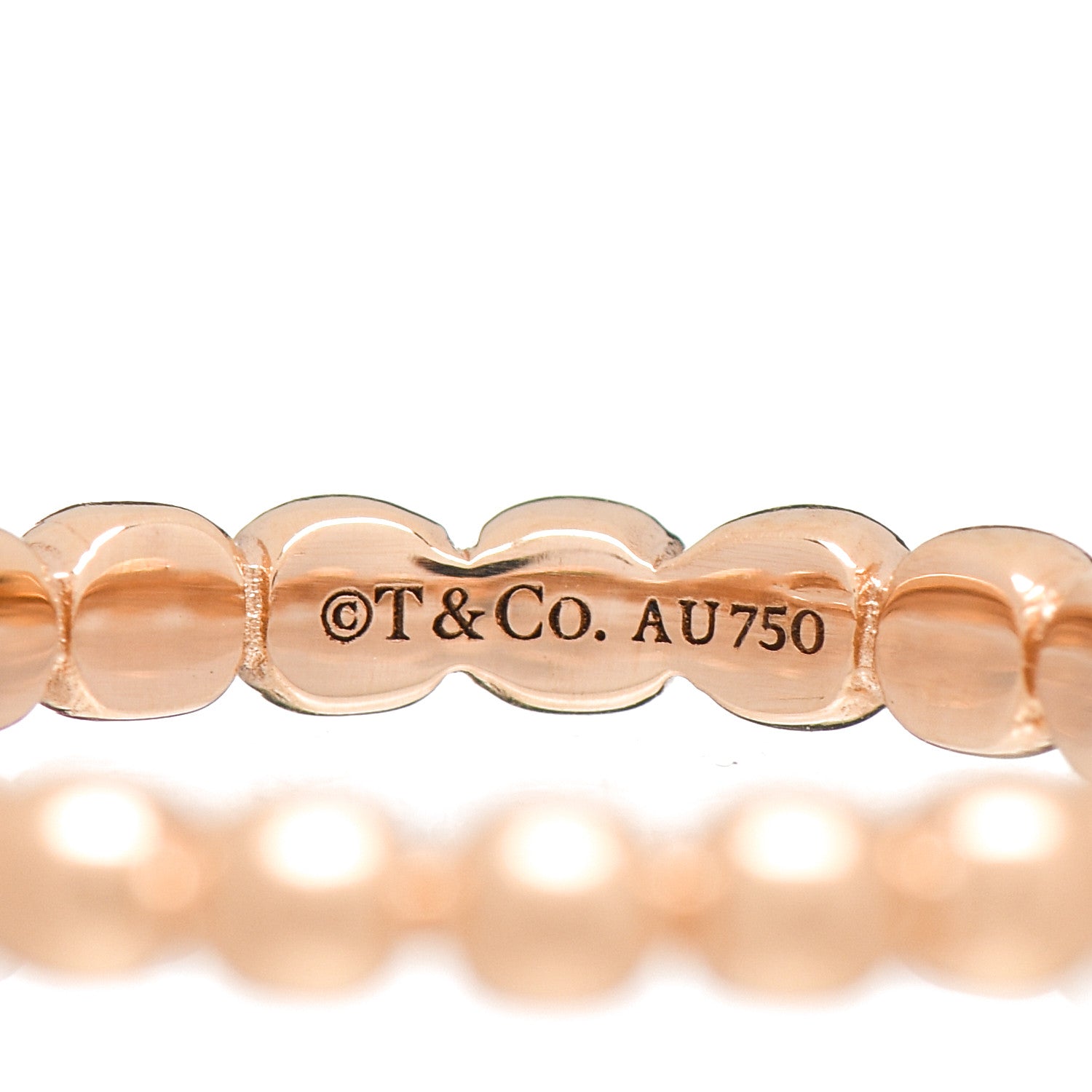 Tiffany 18K Rose Gold 3mm HardWear Ball Ring 52 6 4 of 4