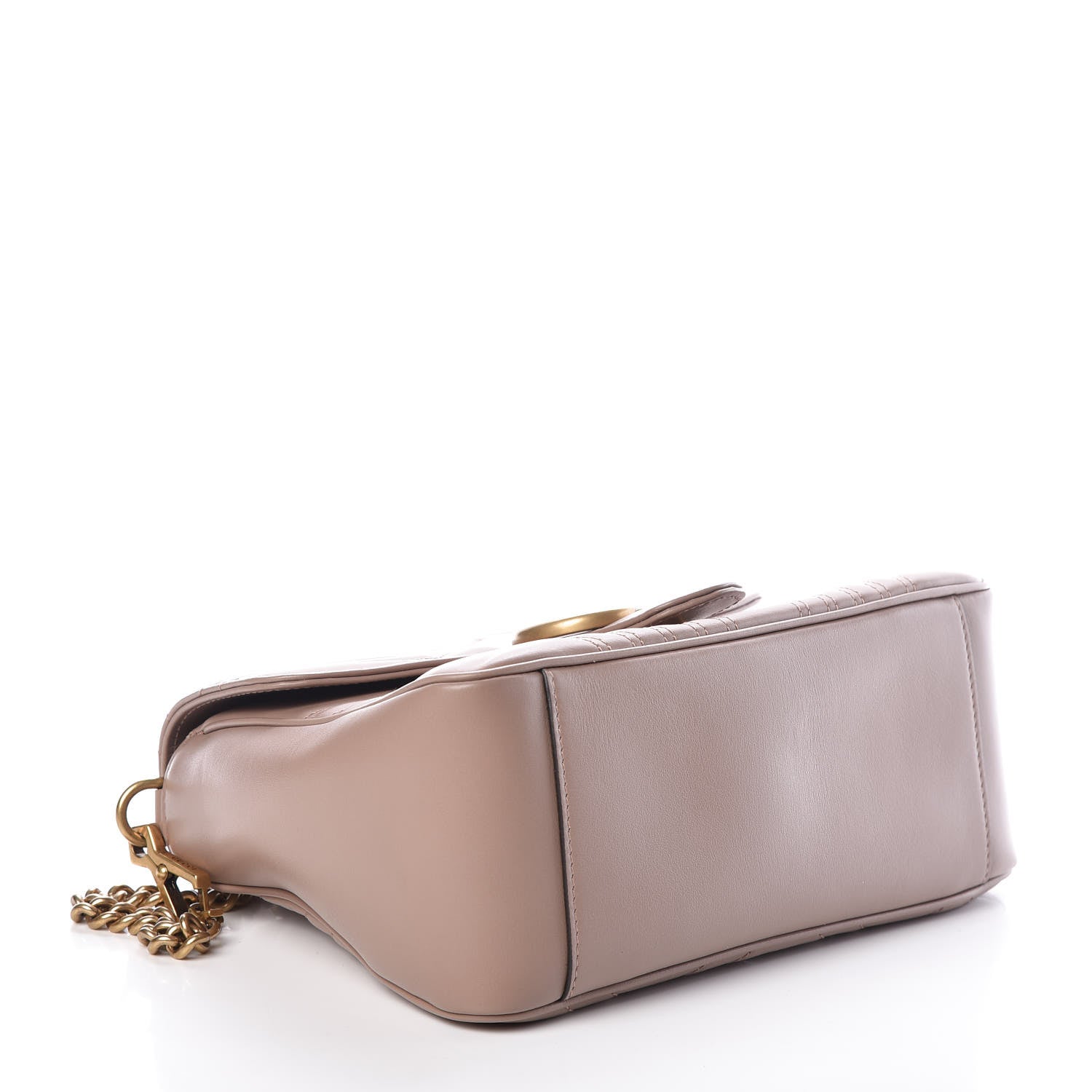 Gucci Calfskin Matelasse Small GG Marmont Top Handle Shoulder Bag Porcelain Rose 5 of 10