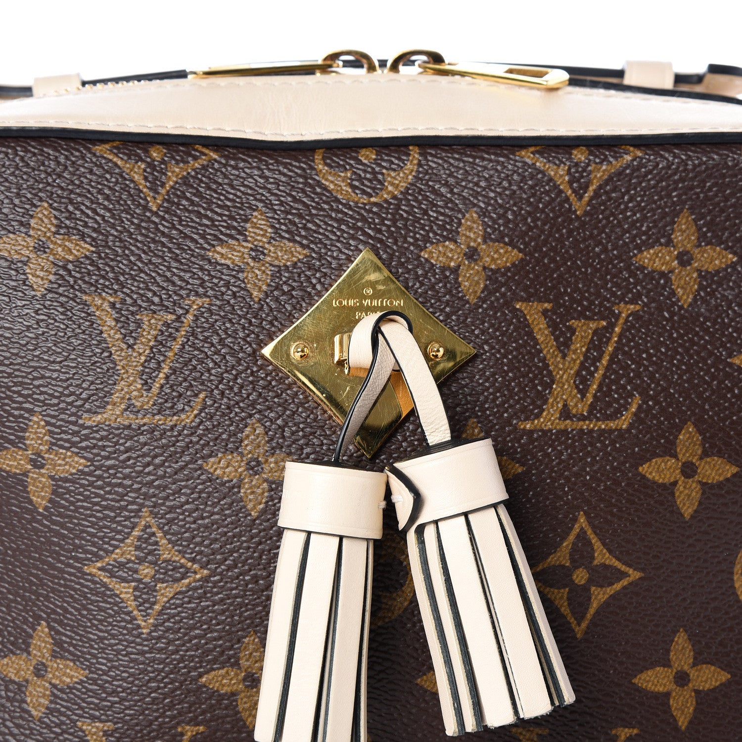 Louis Vuitton Monogram Saintonge Creme 10 of 11