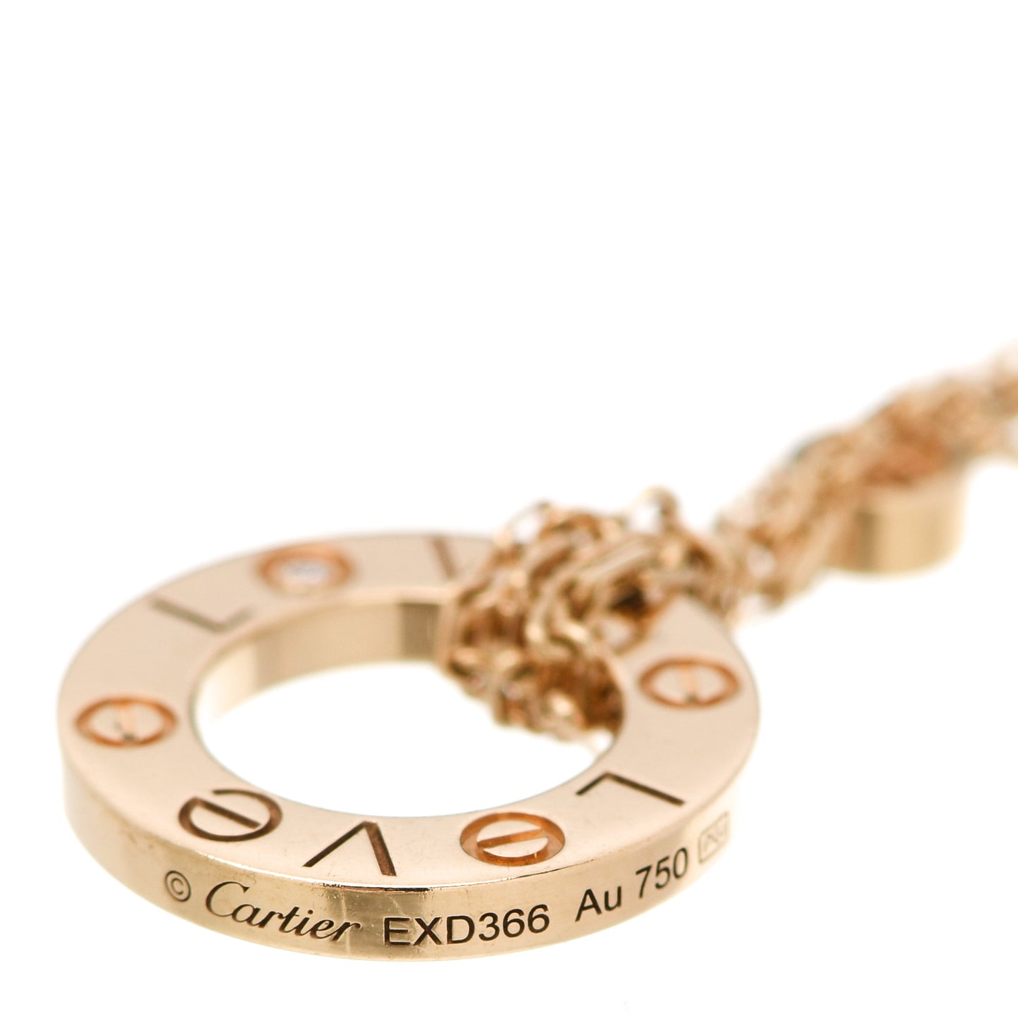 18K Yellow Gold Diamond LOVE Bracelet