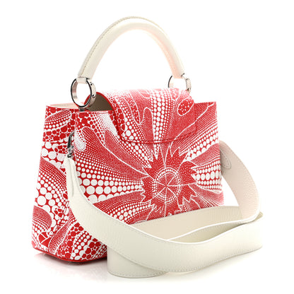 Louis Vuitton LV X YK Taurillon Psychedelic Flower Capucines BB Rouge 3 of 10