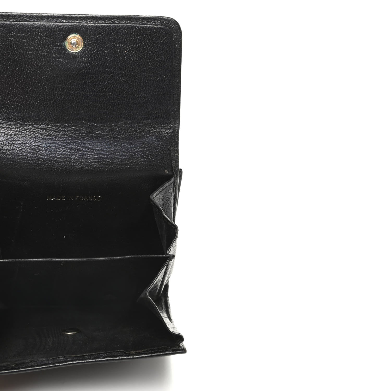 Chanel Goatskin Compact Double Sided Wallet Black 5 of 12