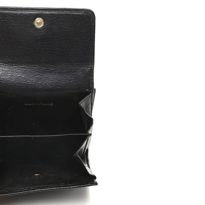 Chanel Goatskin Compact Double Sided Wallet Black 5 of 12