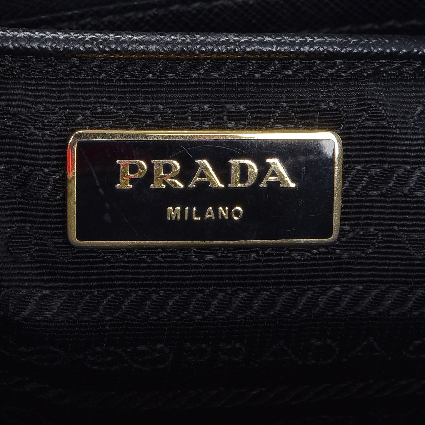 Saffiano Lux Large Double Zip Tote Nero Black