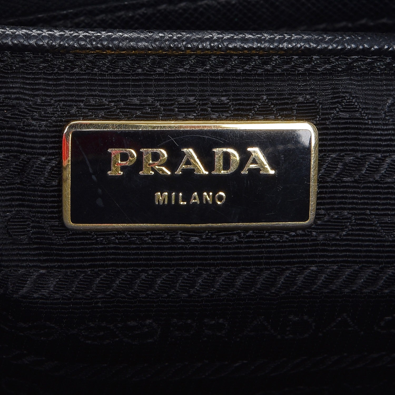 Prada Saffiano Lux Large Double Zip Tote Nero Black 6 of 7