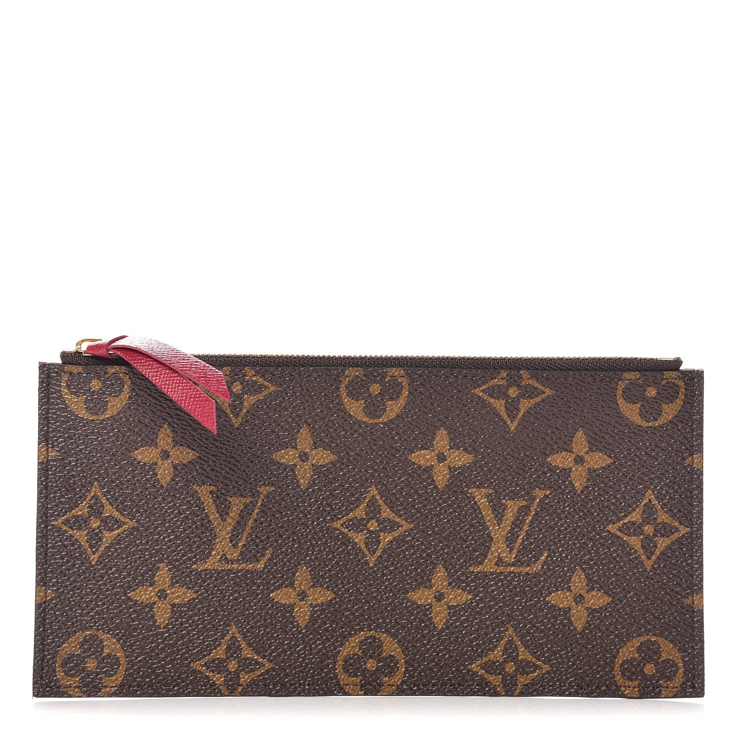 Louis Vuitton Monogram Felicie Chain Wallet Zippered Insert Fuchsia 1 of 6