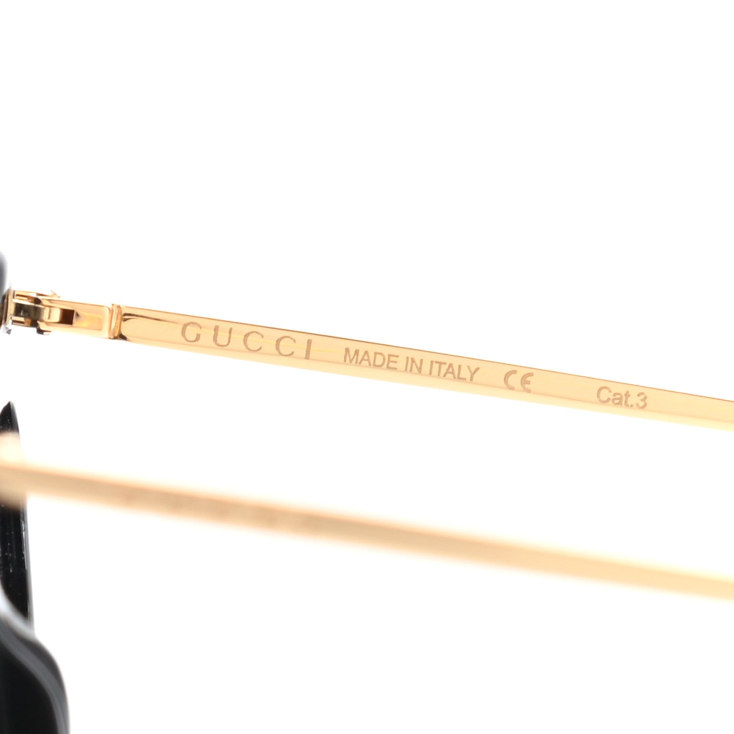 Gucci Acetate Crystal Geometric Sunglasses GG0430S Black 7 of 10