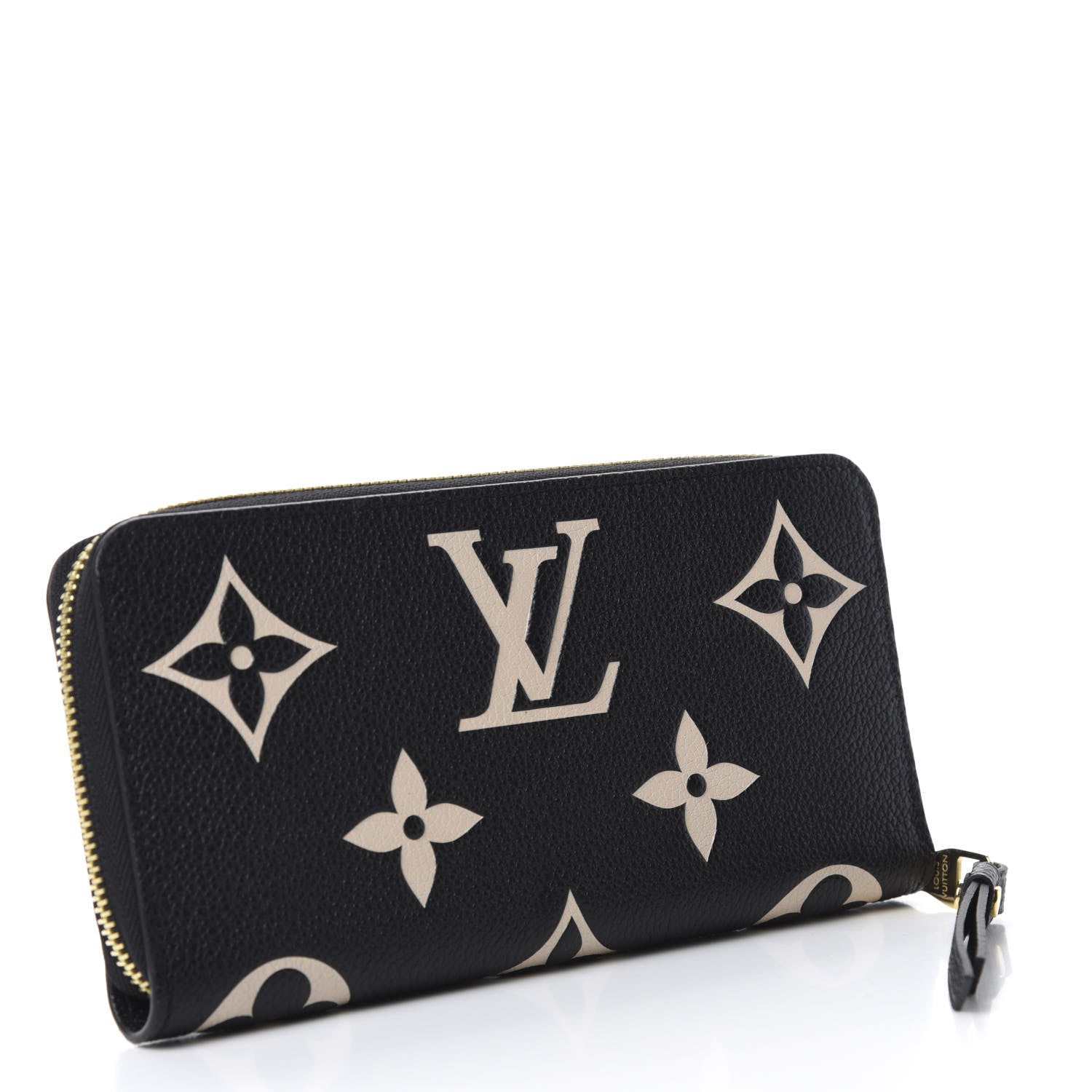 Louis Vuitton Empreinte Monogram Giant Zippy Wallet Black Beige 3 of 7
