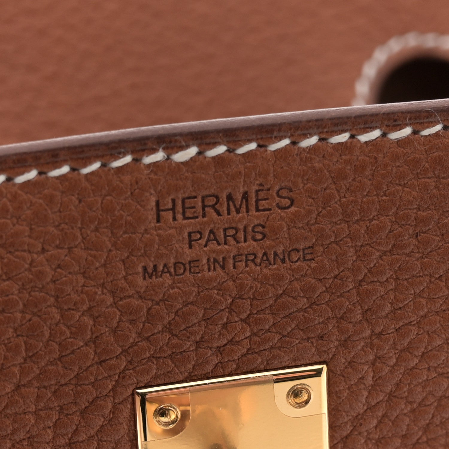 Hermes Natural Barenia Faubourg Birkin 25 Fauve 6 of 13