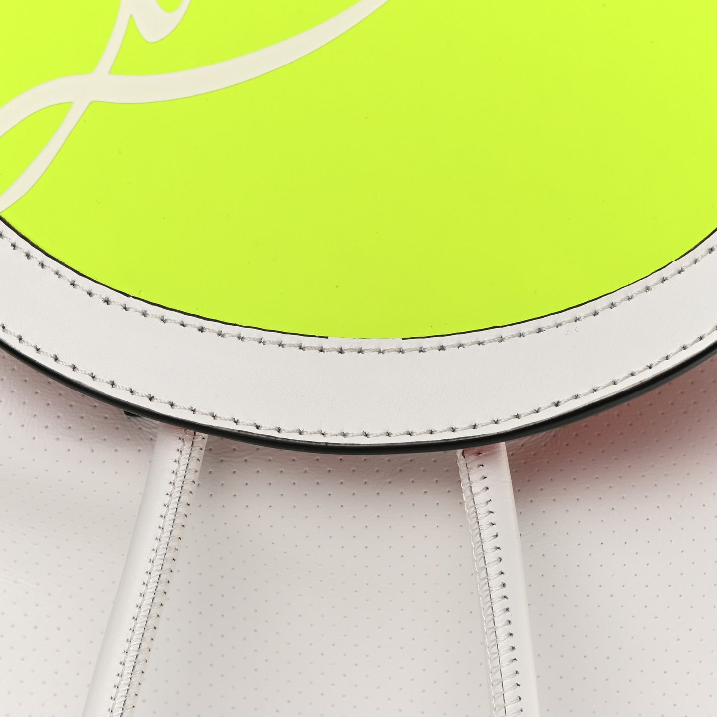Calfskin Explorafunk Backpack Bianco Fluo Yellow