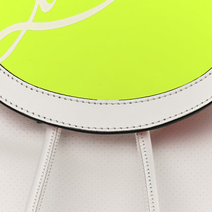 Christian Louboutin Calfskin Explorafunk Backpack Bianco Fluo Yellow 12 of 14