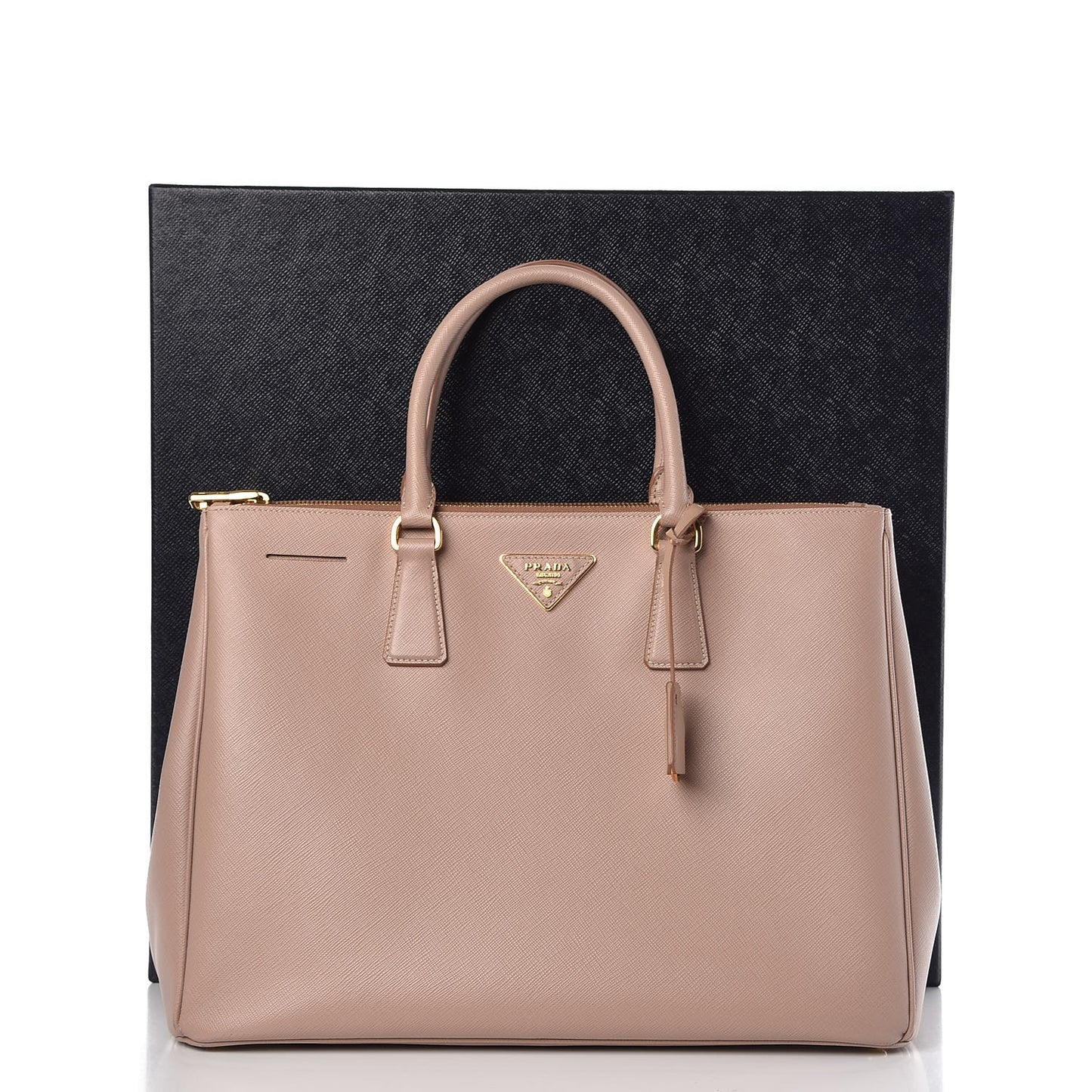 Saffiano Large Galleria Double Zip Tote Cammeo