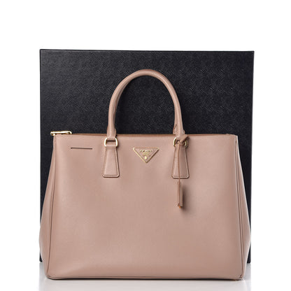 Prada Saffiano Large Galleria Double Zip Tote Cammeo 12 of 12