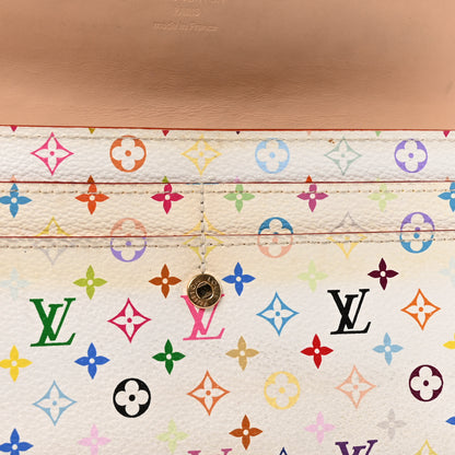 Louis Vuitton Monogram Multicolor Sarah Wallet White Grenade 7 of 9