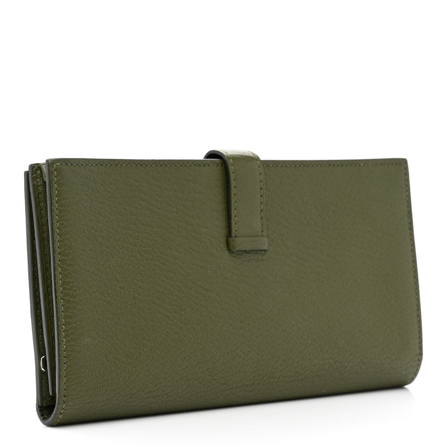 Hermes Chevre Mysore Bearn Gusset Wallet Canopee 3 of 11
