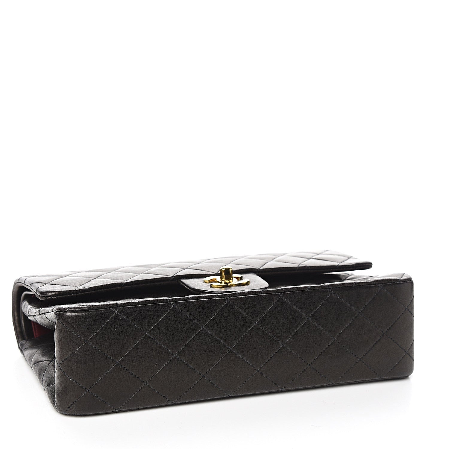 Chanel Lambskin Quilted Medium Double Flap Black 3 of 13