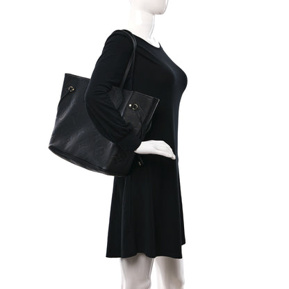 Louis Vuitton Empreinte Monogram Giant Neverfull MM Black 2 of 8