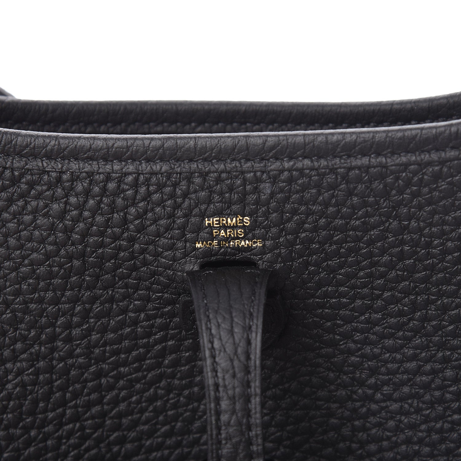 Hermes Taurillon Clemence Evelyne TPM Black 6 of 11